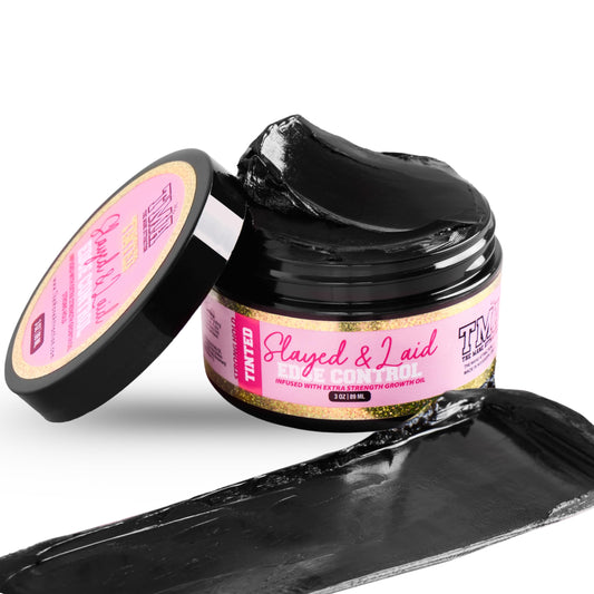 The Mane Attraction Black Edge Control Tinted- 3oz | Edge Gel for Thinning Hairlines | Flake-Free Growth Gel with Strong Hold for Natural Styles Beauty & Personal Care The Mane Attraction