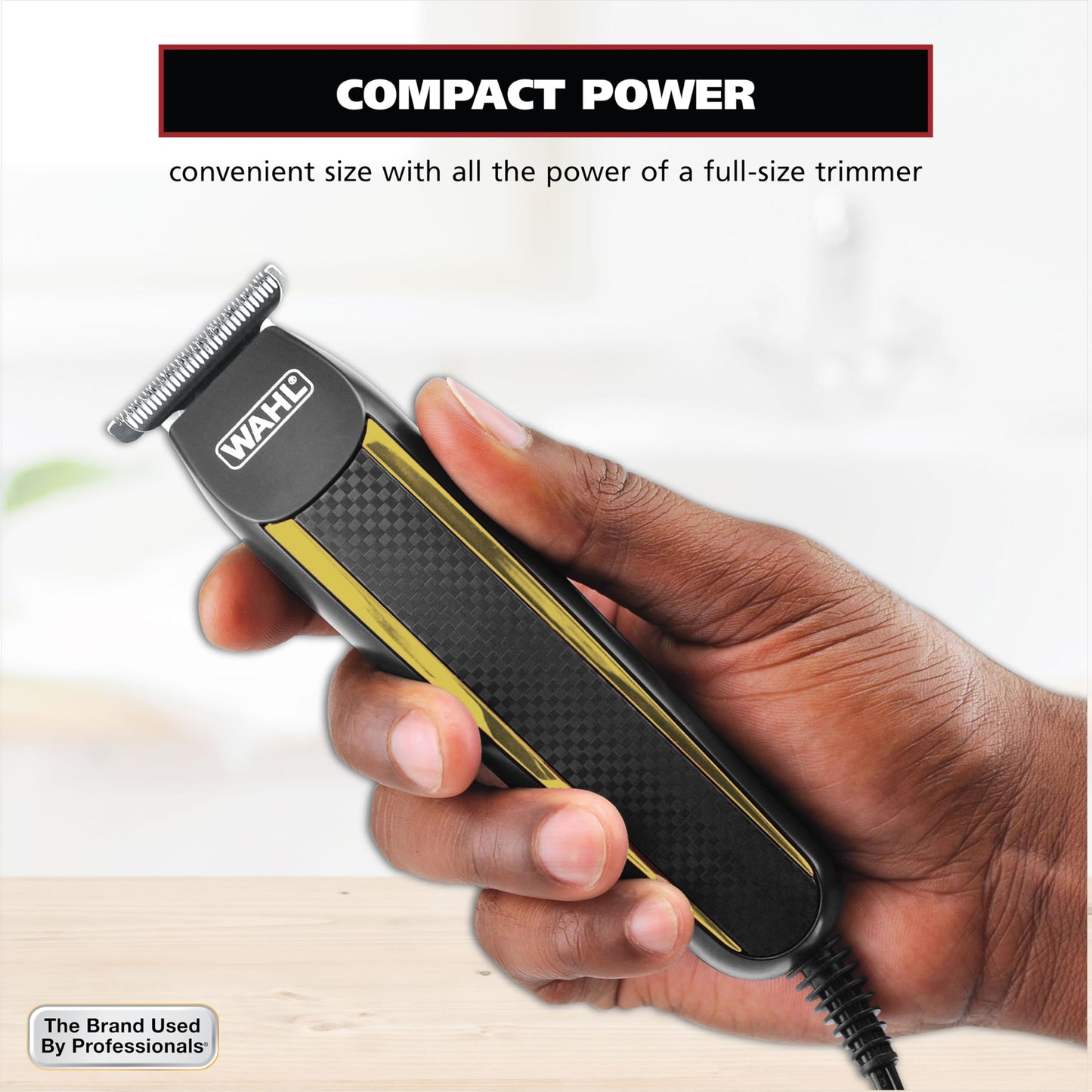 Wahl Edge Pro Bump Free Corded Beard Trimmer for Men Touch Up Trimmer & Grooming Detailer Kit - Perfect for Edging Beards, Mustaches, Hair, & Stubble Beauty and Personal Care Wahl