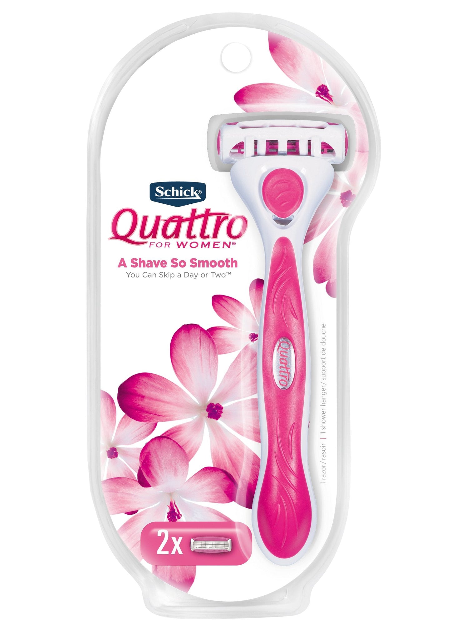 Schick Quattro for Women High Performance Razor, Packaging May Vary, 1 Razor Beauty and Personal Care Schick Hydro Silk
