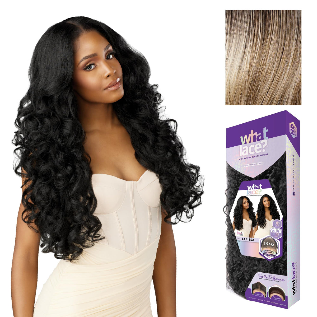 Sensationnel What Lace 13x6 Wig-Larissa, BALAYAGEASHBLONDE