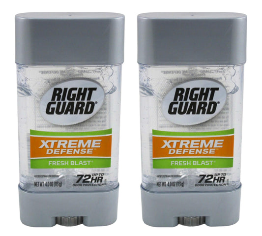 Right Guard Xtreme Defense Fresh Blast Gel 4 Ounce 72Hr (Pack of 2) Beauty and Personal Care Right Guard