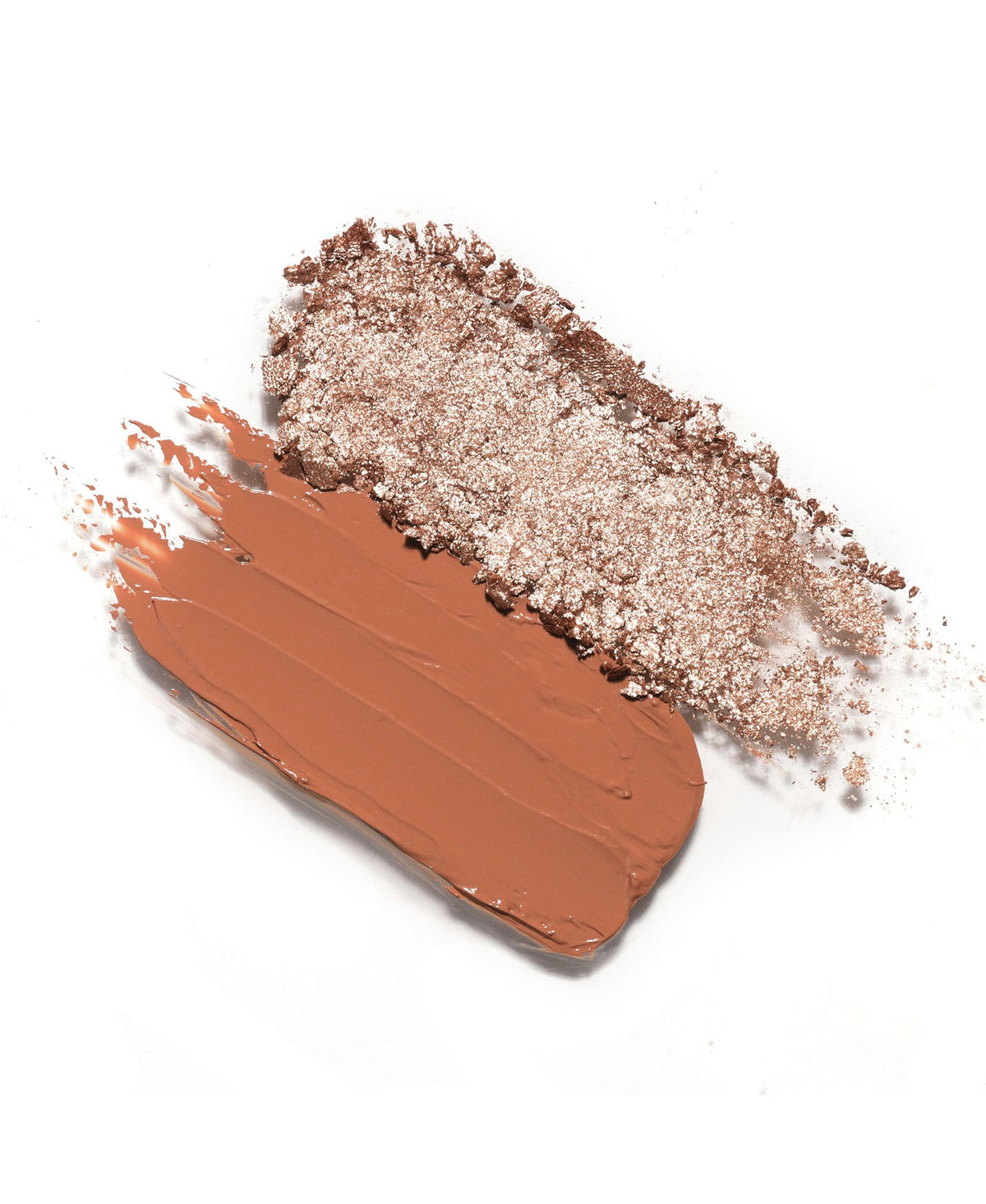 Wander Beauty Double Date Eye Shadow Duo - First Kiss/ILYSM (Golden Champagne + Burnt Terracotta) Satin Shimmer Eyeshadow
