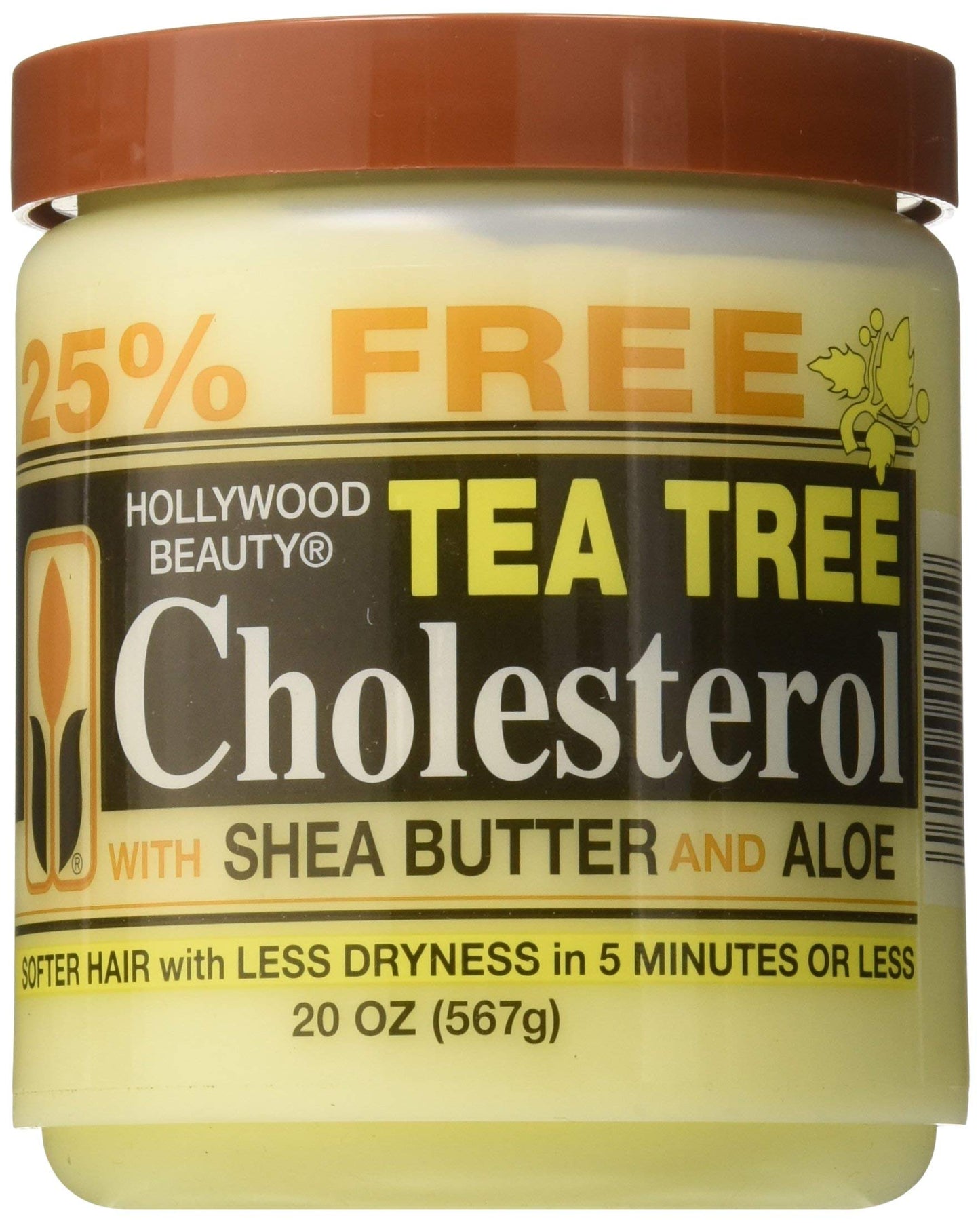 Hollywood Beauty Tea Tree Cholesterol With Shea Butter & Aloe, Green , 20 Oz Beauty & Personal Care Hollywood Beauty