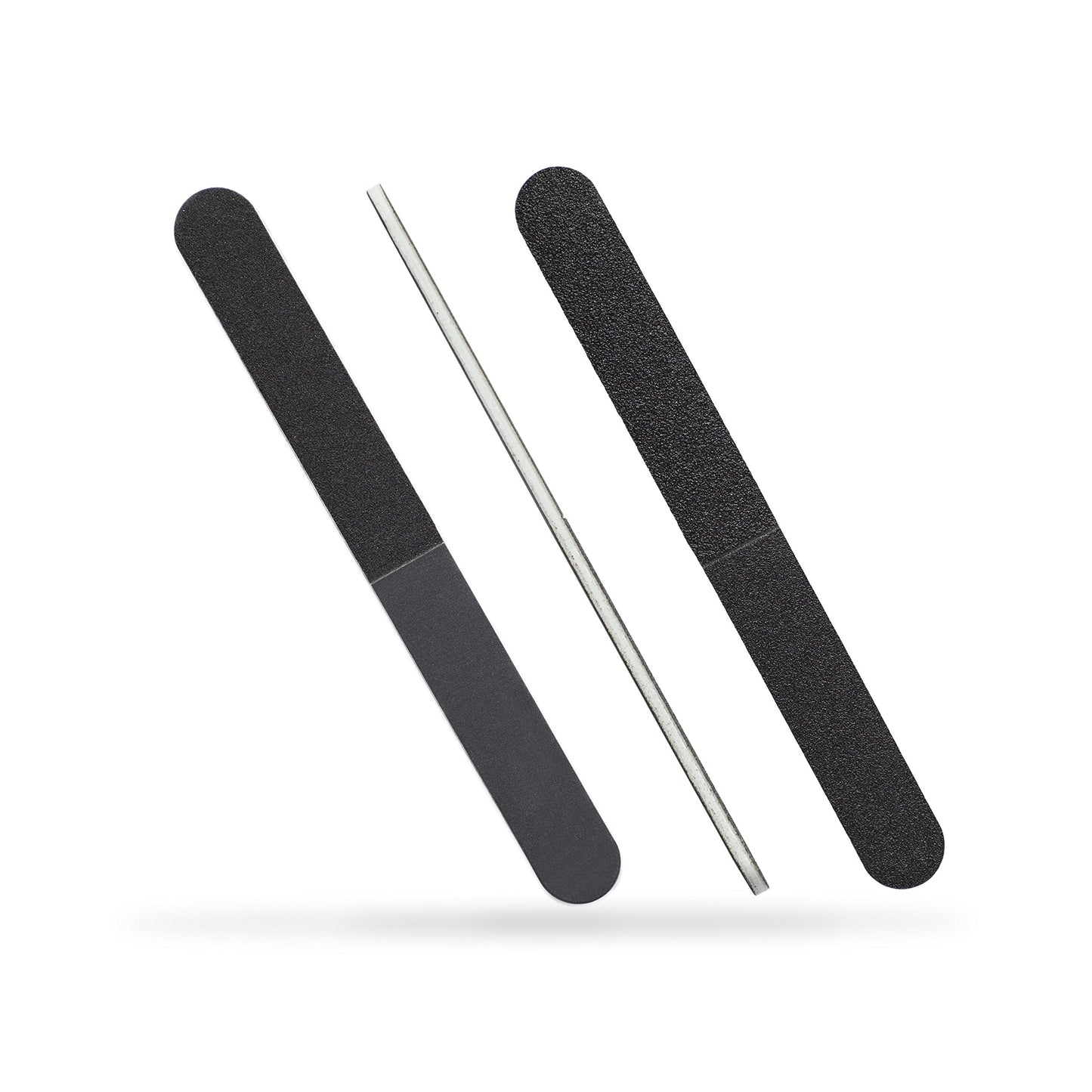 Professional Quality Nail File, Black 4 Way, White Center (100-180/240-600) 12 Pack Beauty & Personal Care Iridesi