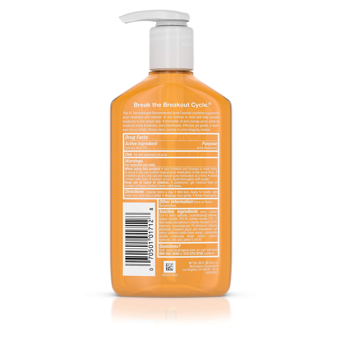 Neutrogena Acne Wash, Oil-Free, 9.1 oz Beauty & Personal Care Neutrogena