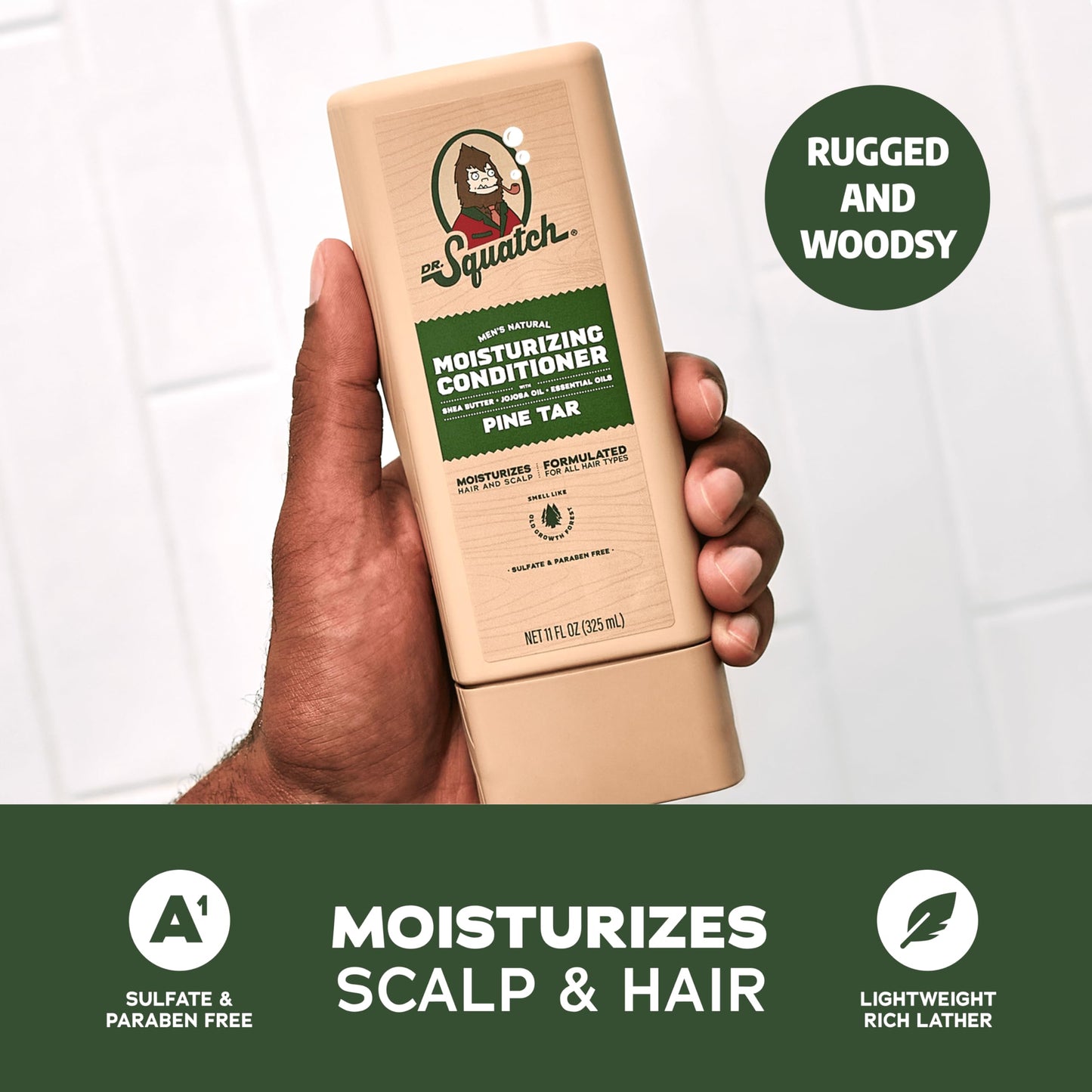 Dr. Squatch Men's Natural Shampoo and Conditioner Set - Sulfate & Paraben Free Natural Shampoo and Conditioner for Men - Scalp Nourishing Formula Beauty & Personal Care Dr. Squatch