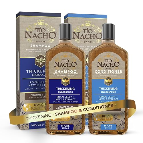 Tio Nacho Thickening Shampoo & Conditioner Set for Thinning Hair - Hair Loss Shampoo for Men & Women + Thickening Conditioner with Natural Extracts Beauty & Personal Care Tio Nacho