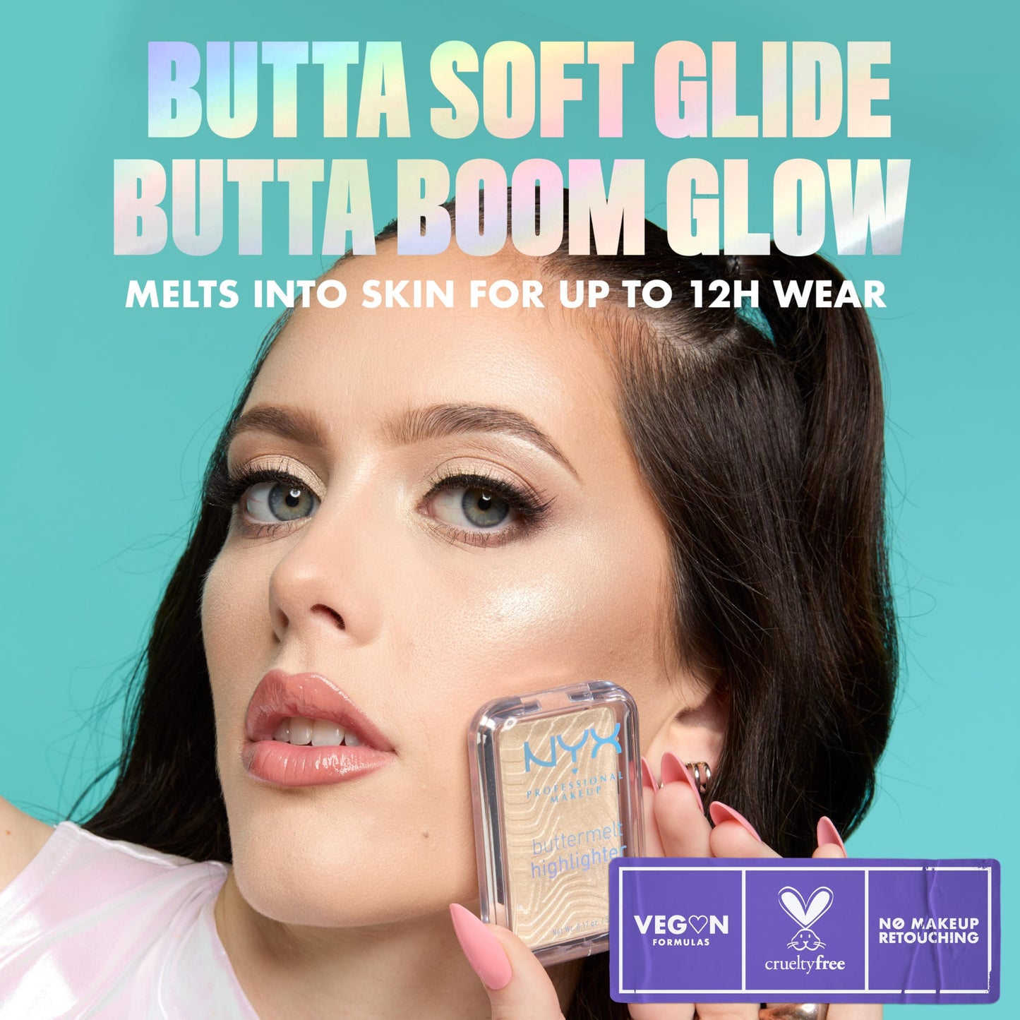 NYX PROFESSIONAL MAKEUP Buttermelt Highlighter, Powder Highlighter Makeup, With Up to 12H Wear and High Impact Glow - 05 Bright and Butta (Light Beauty & Personal Care NYX PROFESSIONAL MAKEUP