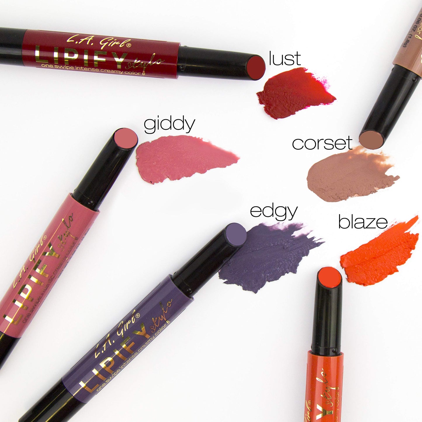 L.A. Girl Lipify Stylo Lipstick, Riot GLC886 Beauty & Personal Care L.A. Girl