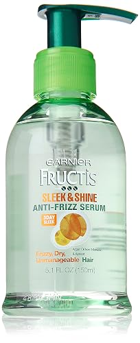 Garnier Fructis Sleek & Shine Anti-Frizz Serum, Frizzy, Dry, Unmanageable Hair, 5.1 fl. oz. Beauty & Personal Care Garnier