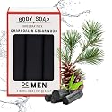 Olivia Care Activated Charcoal Cedarwood Bar Soap 3 Pack Set 100% Natural & Organic - For Face & Body - Deep Clean, Exfoliate, Moisturize & Hydrate Beauty & Personal Care Olivia Care