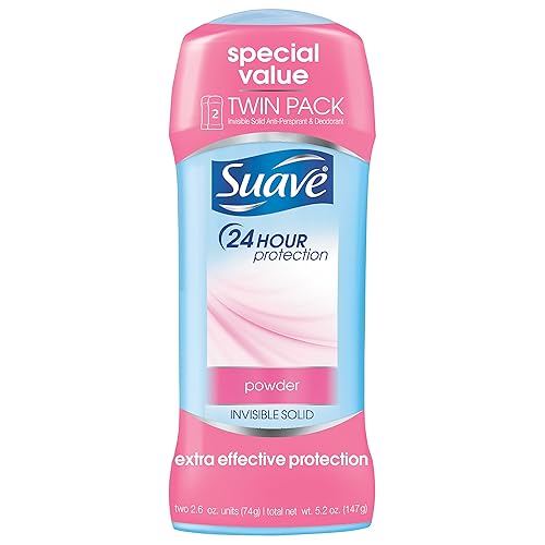 Suave 24 Hour Protection Anti-Perspirant Deodorant Invisible Solid Powder Twin Pack 5.20 oz Beauty & Personal Care Suave