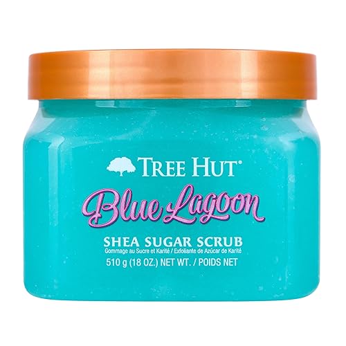 Tree Hut Blue Lagoon Shea Sugar Scrub, Exfoliating, Hydrating & Moisturizing Body Scrub with Shea Butter & Nourishing Essential Oils, Smooth & Soften Beauty & Personal Care Tree Hut