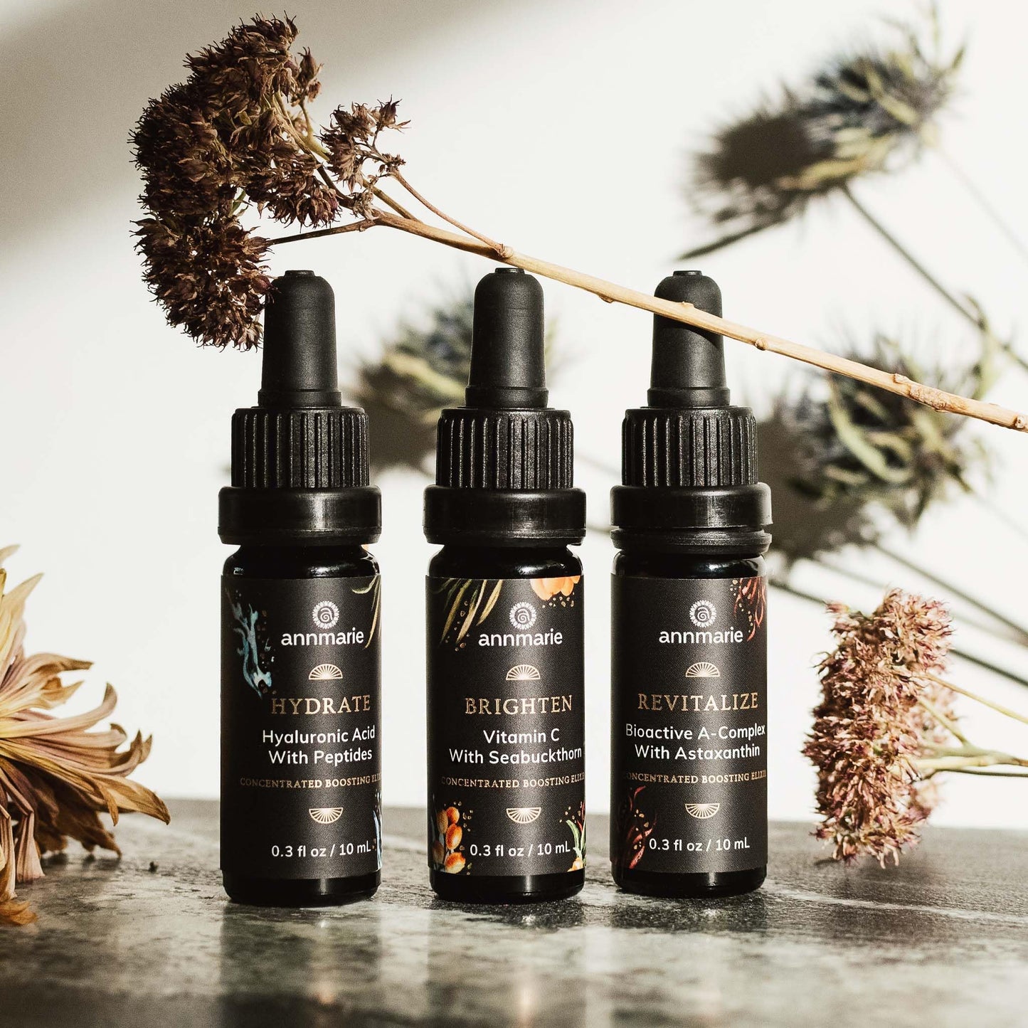 Annmarie Skin Care Concentrated Boosting Elixirs - Brighten, Revitalize, and Hydrate (10ml each) Beauty & Personal Care annmarie