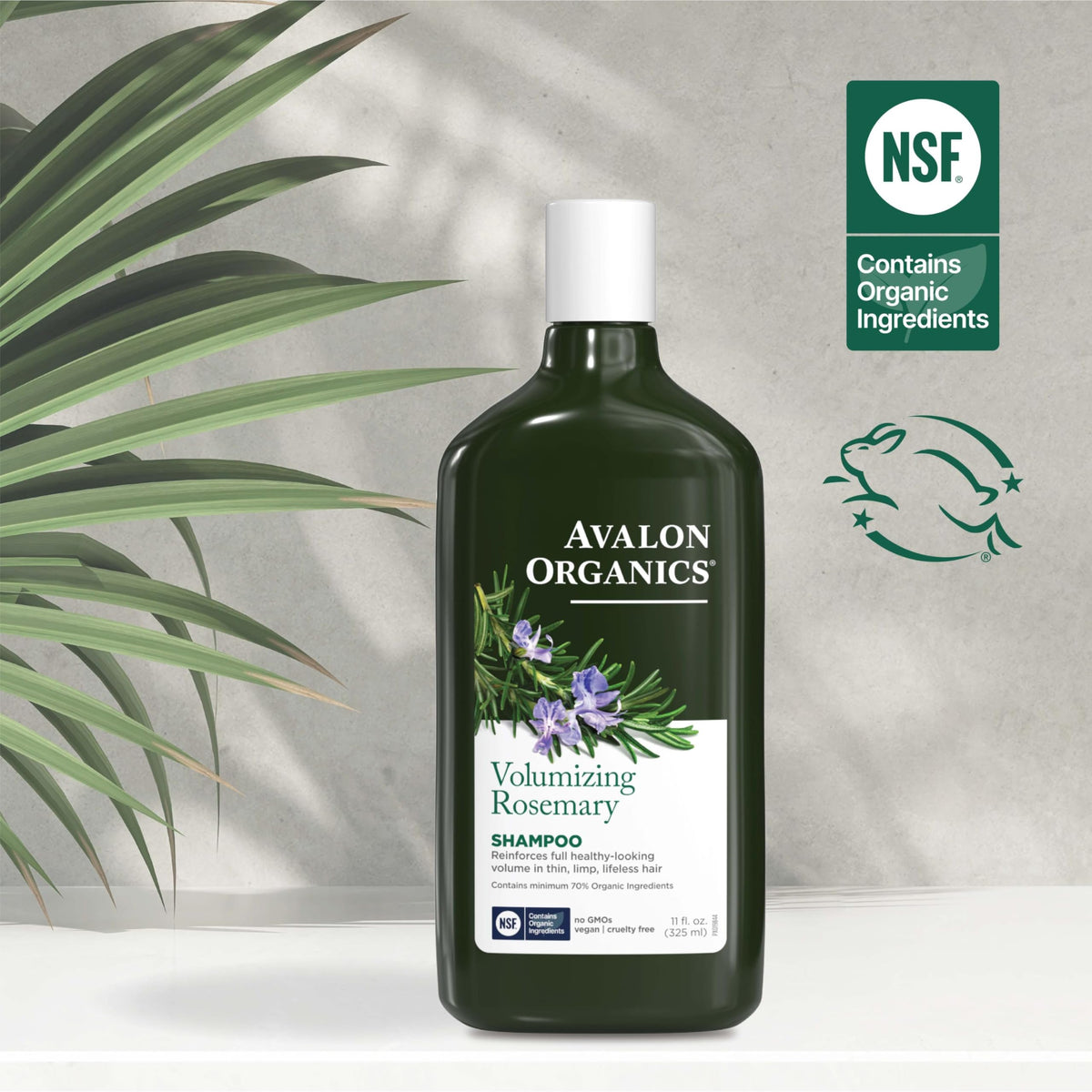 Avalon Organics Shampoo, Volumizing Rosemary, 11 Oz