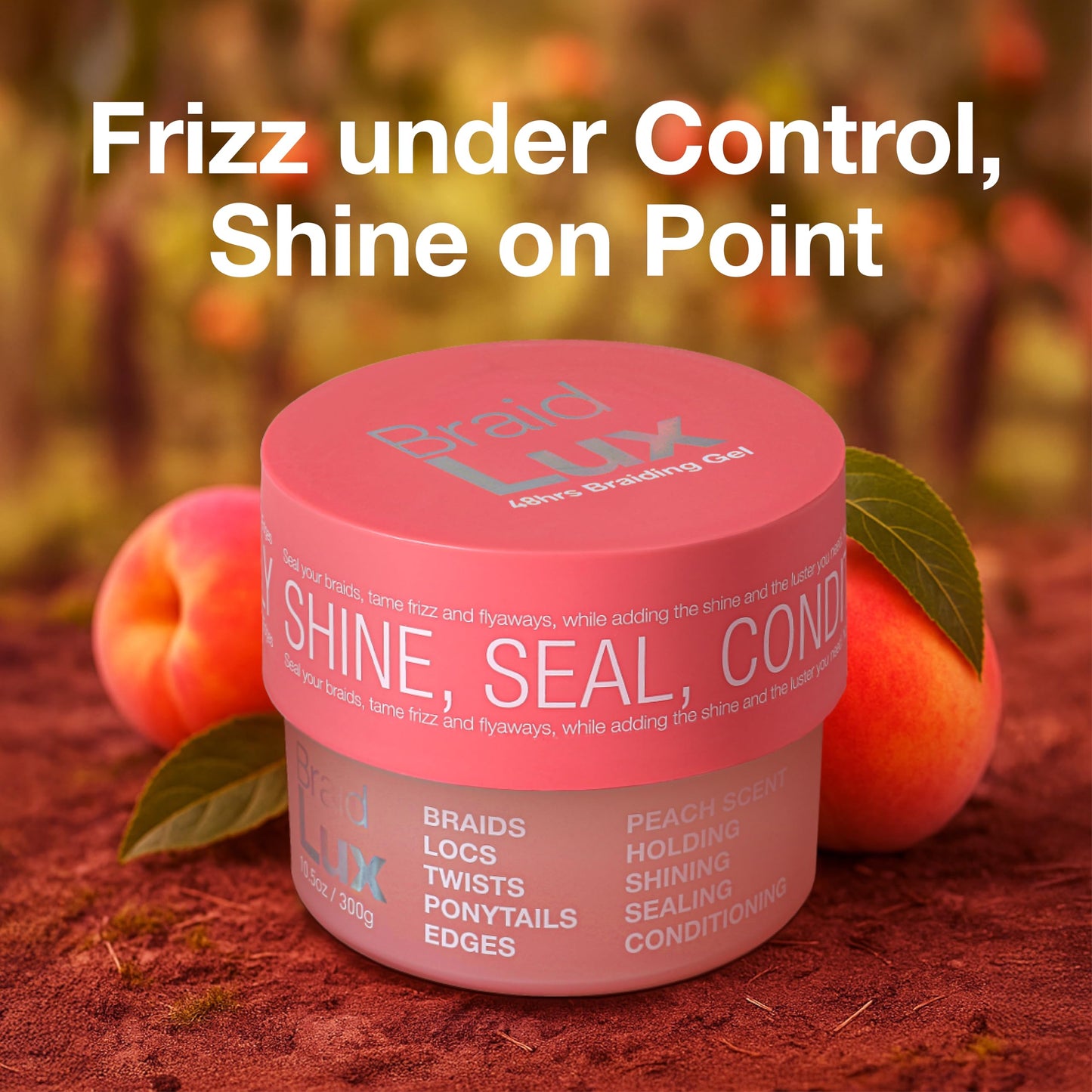 Lux Collection Braiding Gel & Braid Sealer for Box Braids - Braid Lux Gel for Braids, Locs & Twists with Castor Oil & Biotin, Non-Flaking, High Shine Beauty & Personal Care Lux Collection