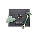 ETHONS Jade Roller & Gua Sha 2 in 1 For Face - Premium Construction Face Massager - Skin Tightening De-Puff Face Scraper - Anti Aging - Relieves Beauty & Personal Care ETHONS