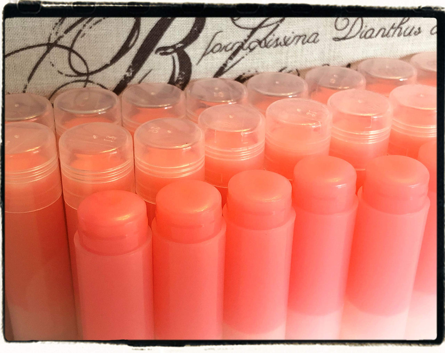 20 Rosé Wine Lip Balms in Clear Tubes Unbranded Bulk Wholesale Beauty and Personal Care Red Barn Farm of Maine