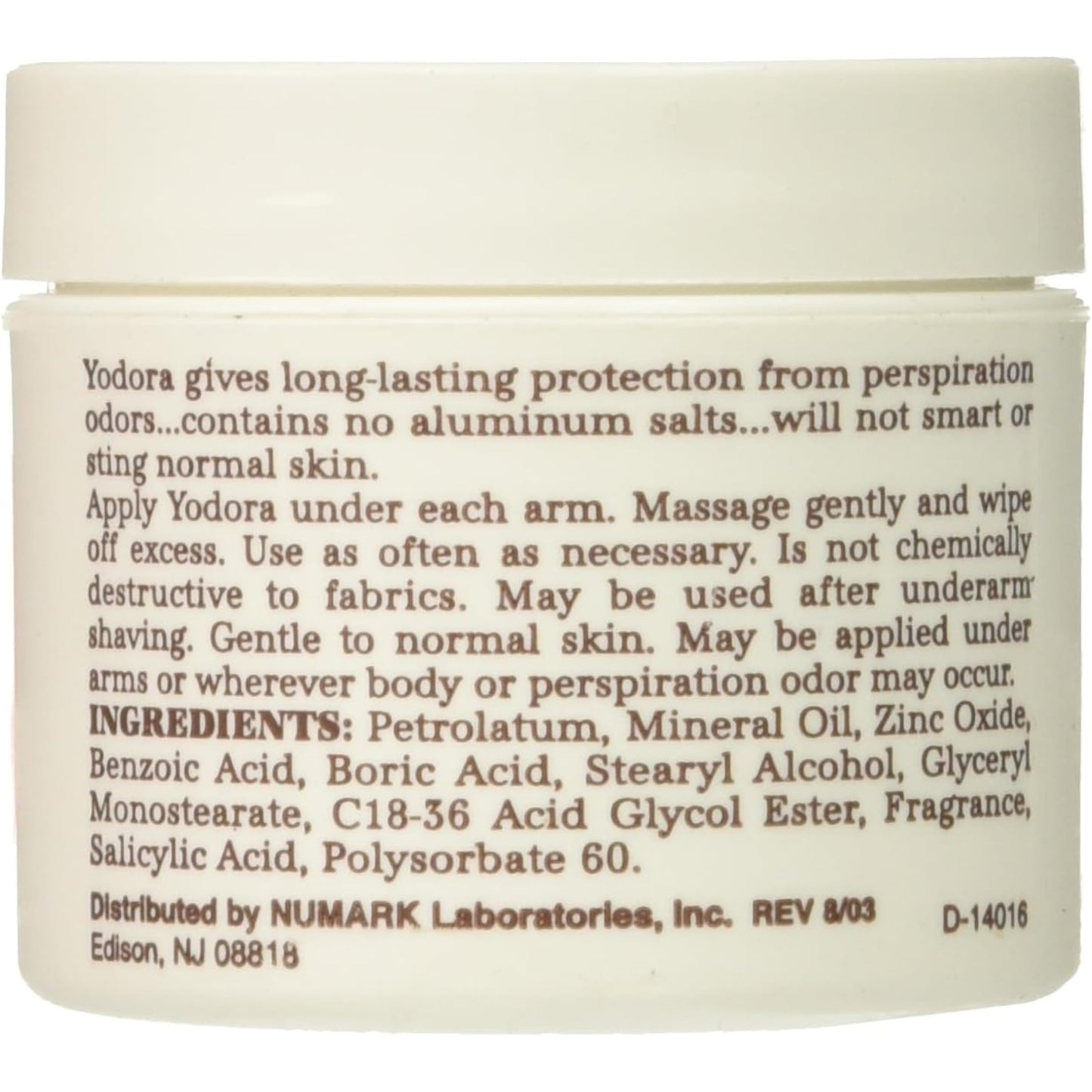 Yodora Deodorant Cream 2 OZ - Buy Packs and SAVE (Pack of 2) Beauty and Personal Care Yodora
