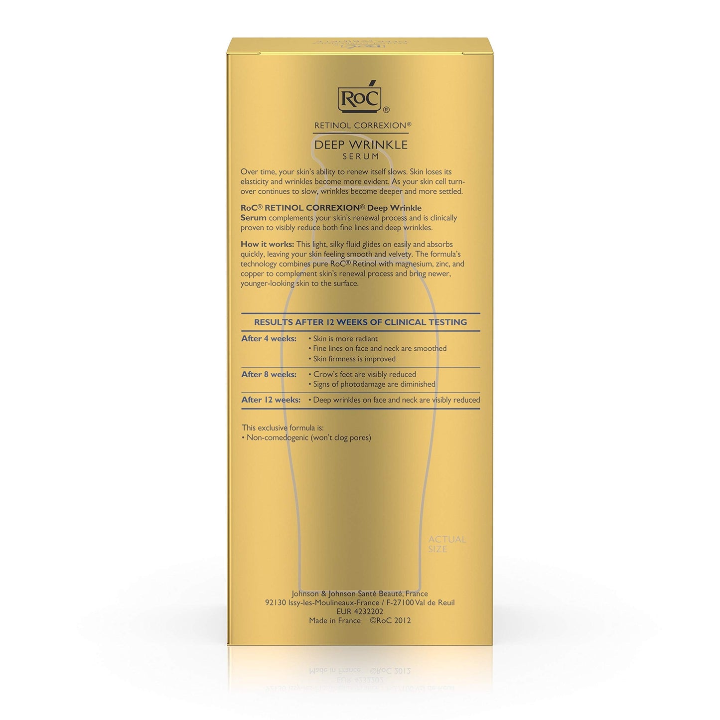 RoC Retinol Correxion Deep Wrinkle Facial Serum, Anti-Wrinkle Treatment Made with Retinol, 1 fl. oz Beauty & Personal Care RoC