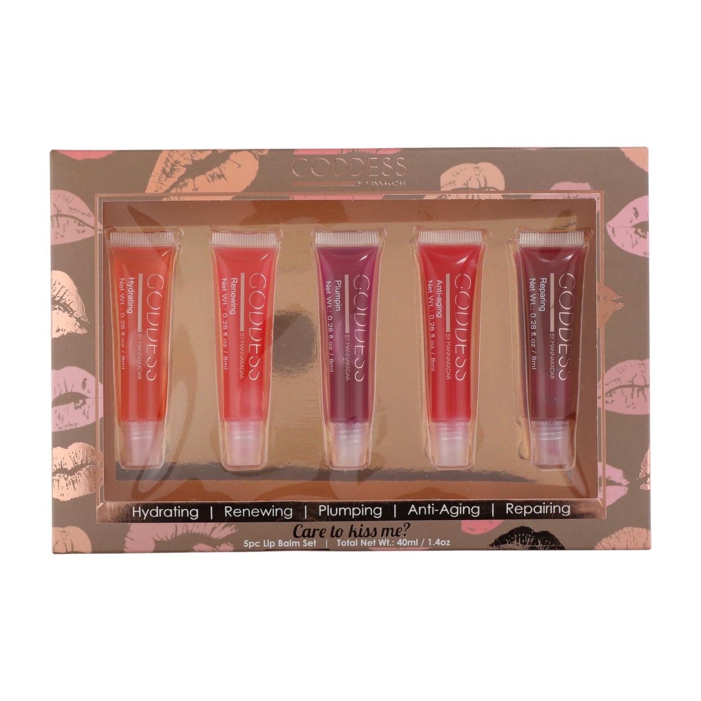 Manna Kadar Care to Kiss me? Lip Balm Set 1.44 fl oz, Beauty and Personal Care Manna Kadar