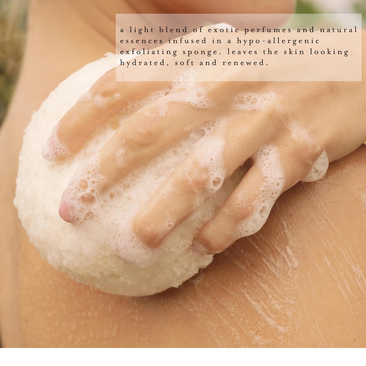 kai Body Buffer - 2 Count exfoliating Bath sponges with Built-in Cleanser, Gardenia Scent, Vegan & Cruelty-Free - Gently exfoliates & cleanses - Made Beauty and Personal Care kai