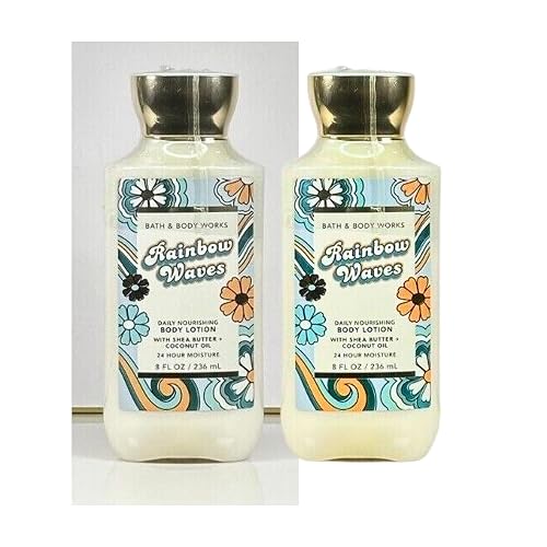 Bath & Body Works Body Lotion Pack of 2, 8oz Each (Rainbow Waves) Beauty & Personal Care Bath & Body Works