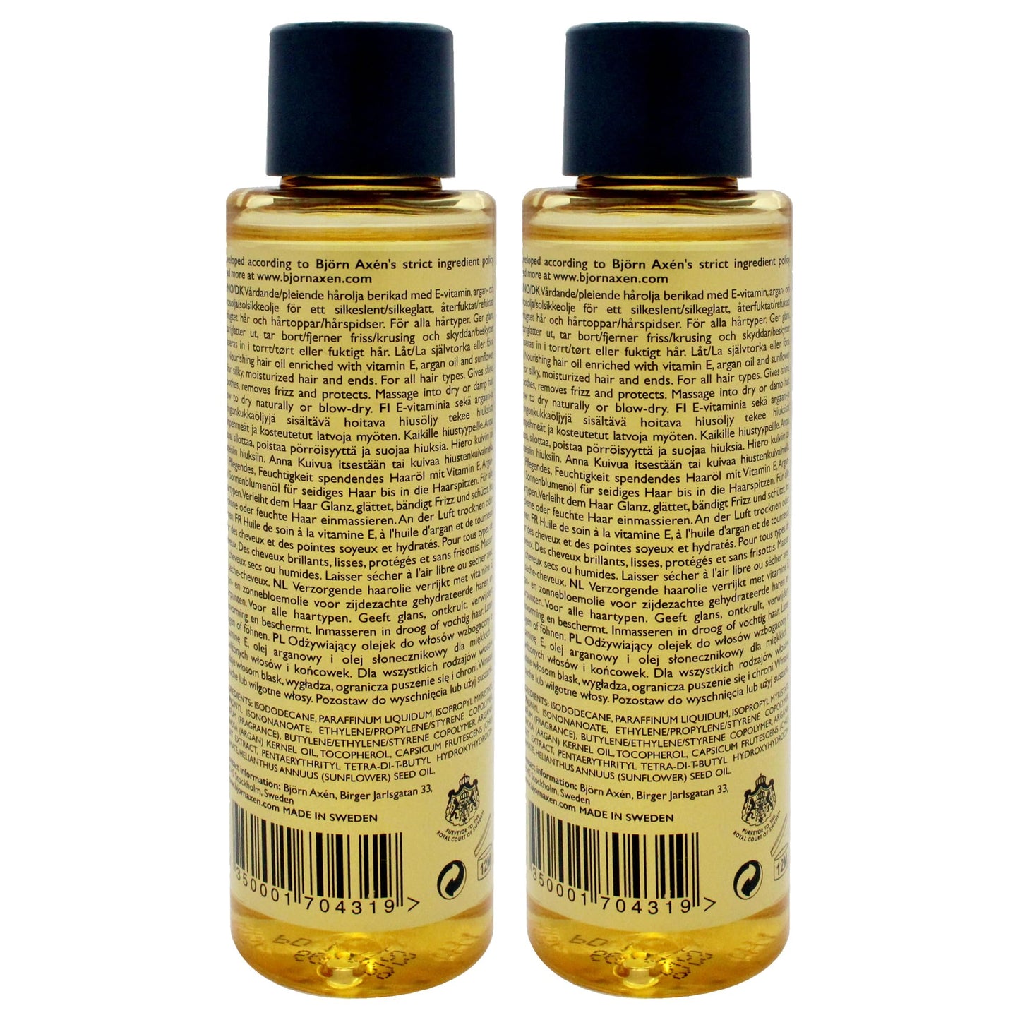 Hair Oil Smooth and Shine - Argan Oil by Bjorn Axen for Unisex - 2.53 oz Oil - Pack of 2 Beauty & Personal Care Bjorn Axen