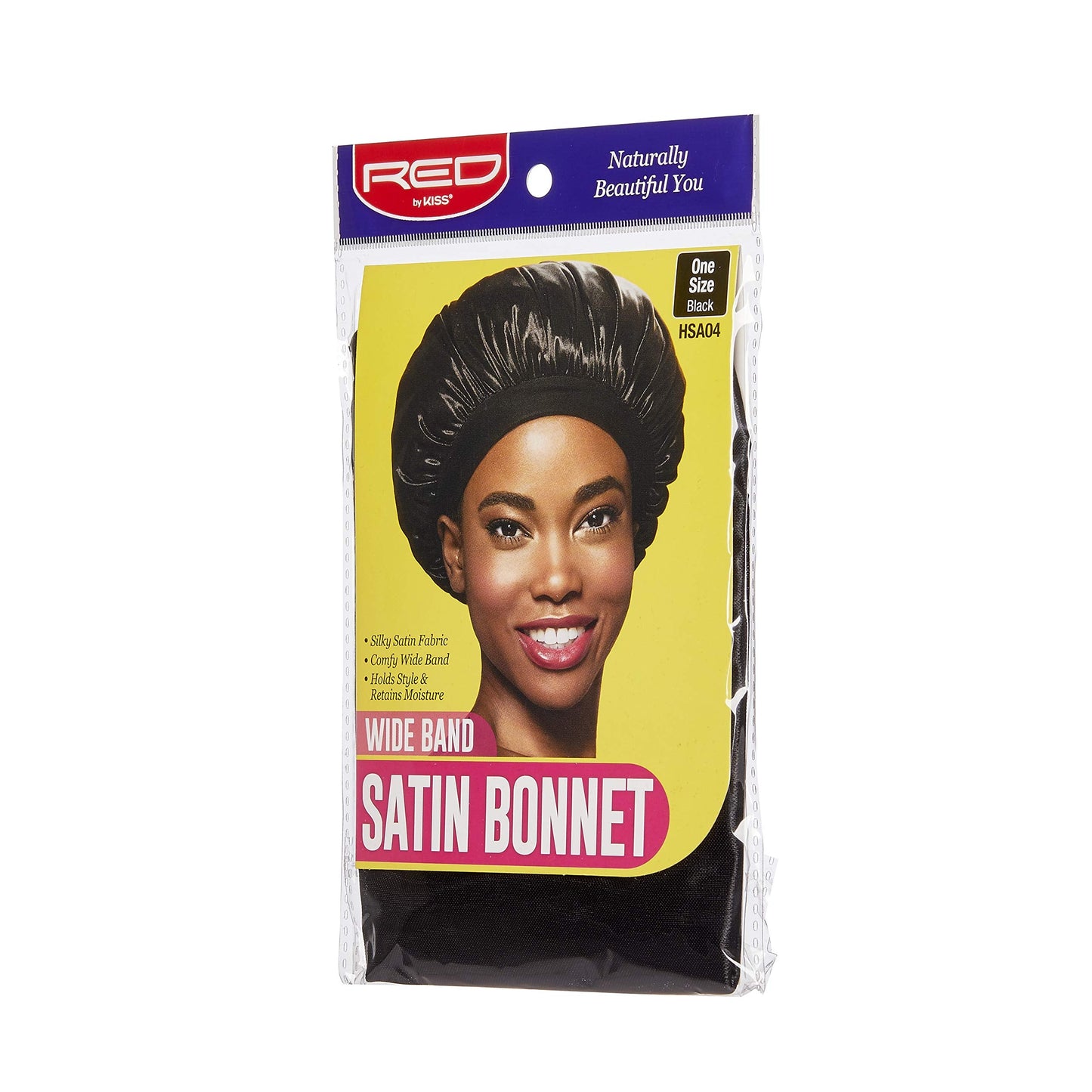 Red by Kiss Satin Bonnet Black (Wide Band) Beauty and Personal Care Red by Kiss