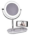 Ottlite Wireless Charging LED Makeup Mirror - Illuminated Magnifying Light with USB Port Beauty & Personal Care OttLite