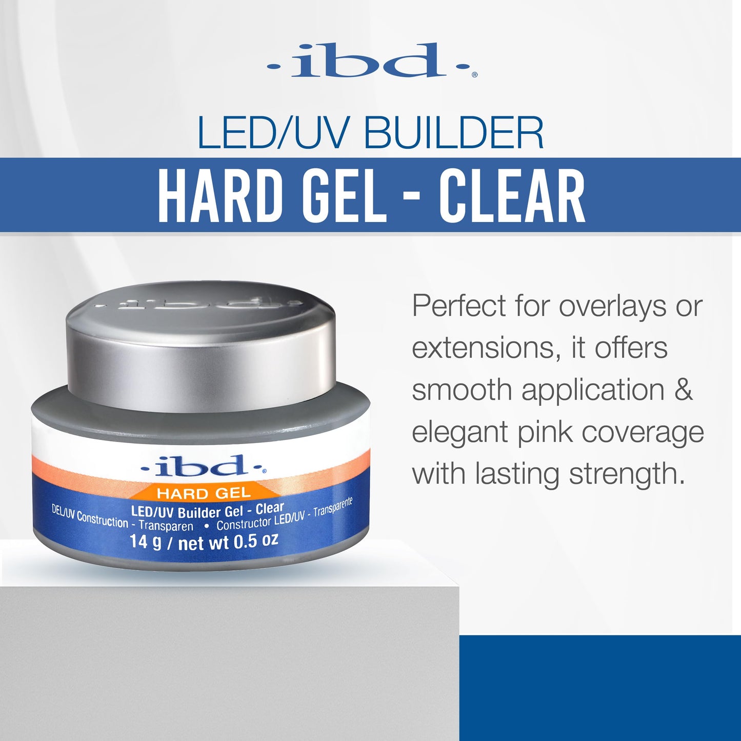 IBD LED/UV Gels Builder Gel Clear, 0.5 oz Beauty & Personal Care IBD