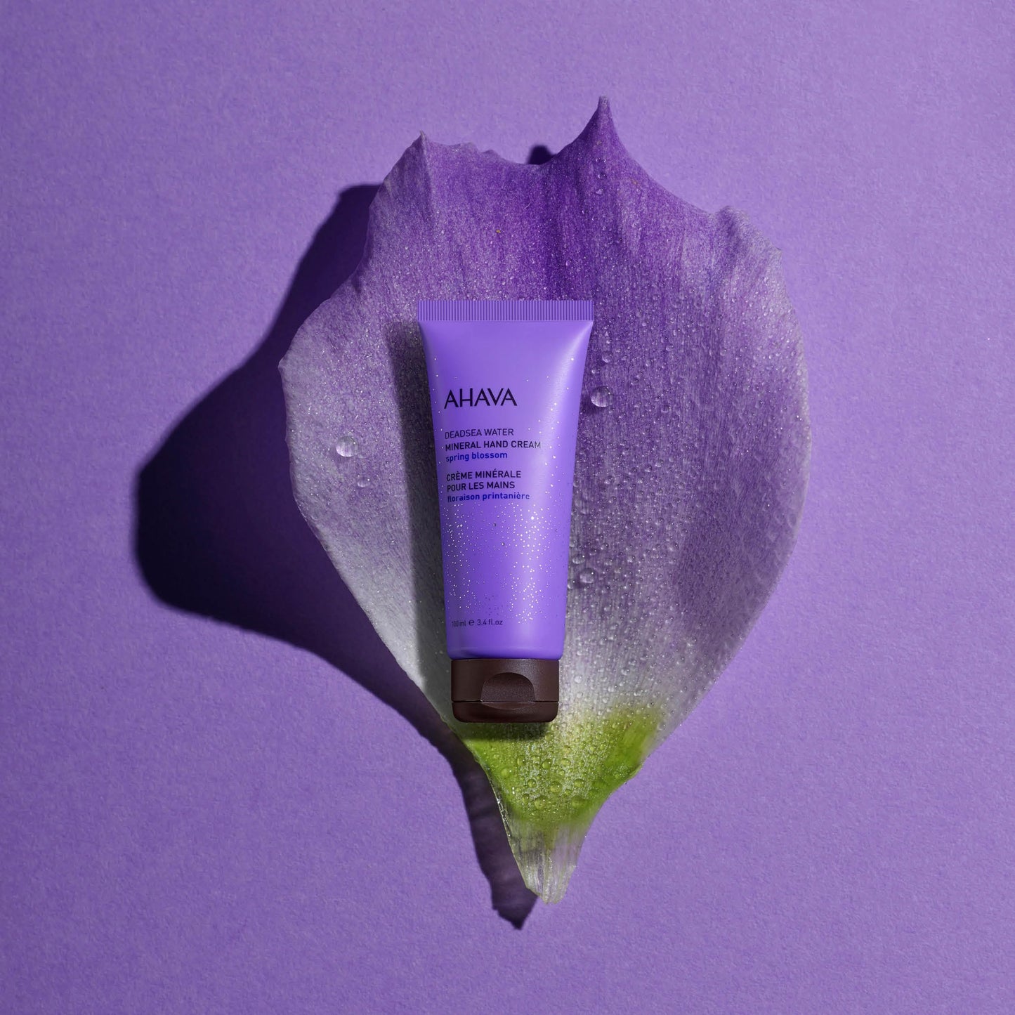 AHAVA Dead Sea Water Mineral Hand Cream, Spring Blossom - Hand Moisturizer For Dry Cracked Hands, Light & Fast Absorbing, Enriched with Exlusive Beauty & Personal Care AHAVA