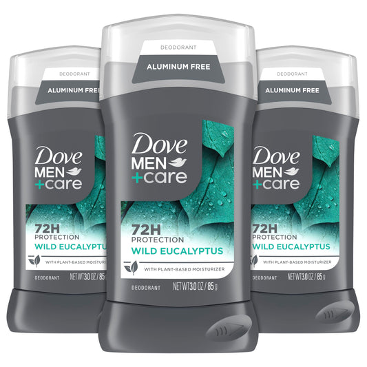 DOVE MEN + CARE Aluminum Free 3 Pack Wild Eucalyptus Deodorant for Men 3 oz Beauty and Personal Care DOVE MEN + CARE