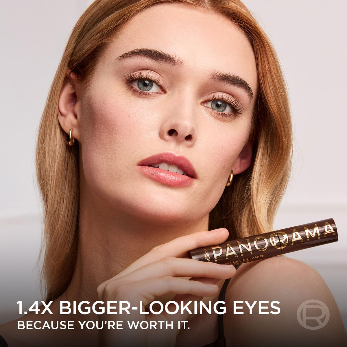 L'Oreal Paris Voluminous Panorama Chromatic Mascara, Volumizing and Lengthening Brown Mascara, Longwear, Smudge-Resistant and Washable, 705 Brown