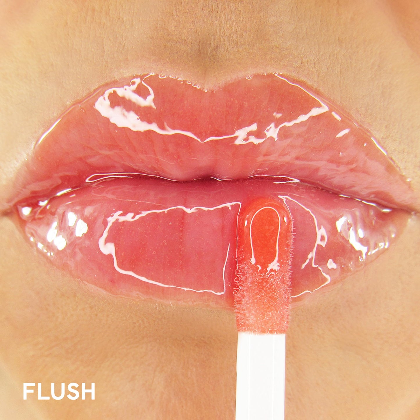 Winky Lux Flush Barely There Sheer Tinted Lip Oil - Hydrating Lip Gloss Tint, Coral Glossy Lip Balm, Juicy Non Sticky Long Lasting Formula, Infused Beauty and Personal Care Winky Lux