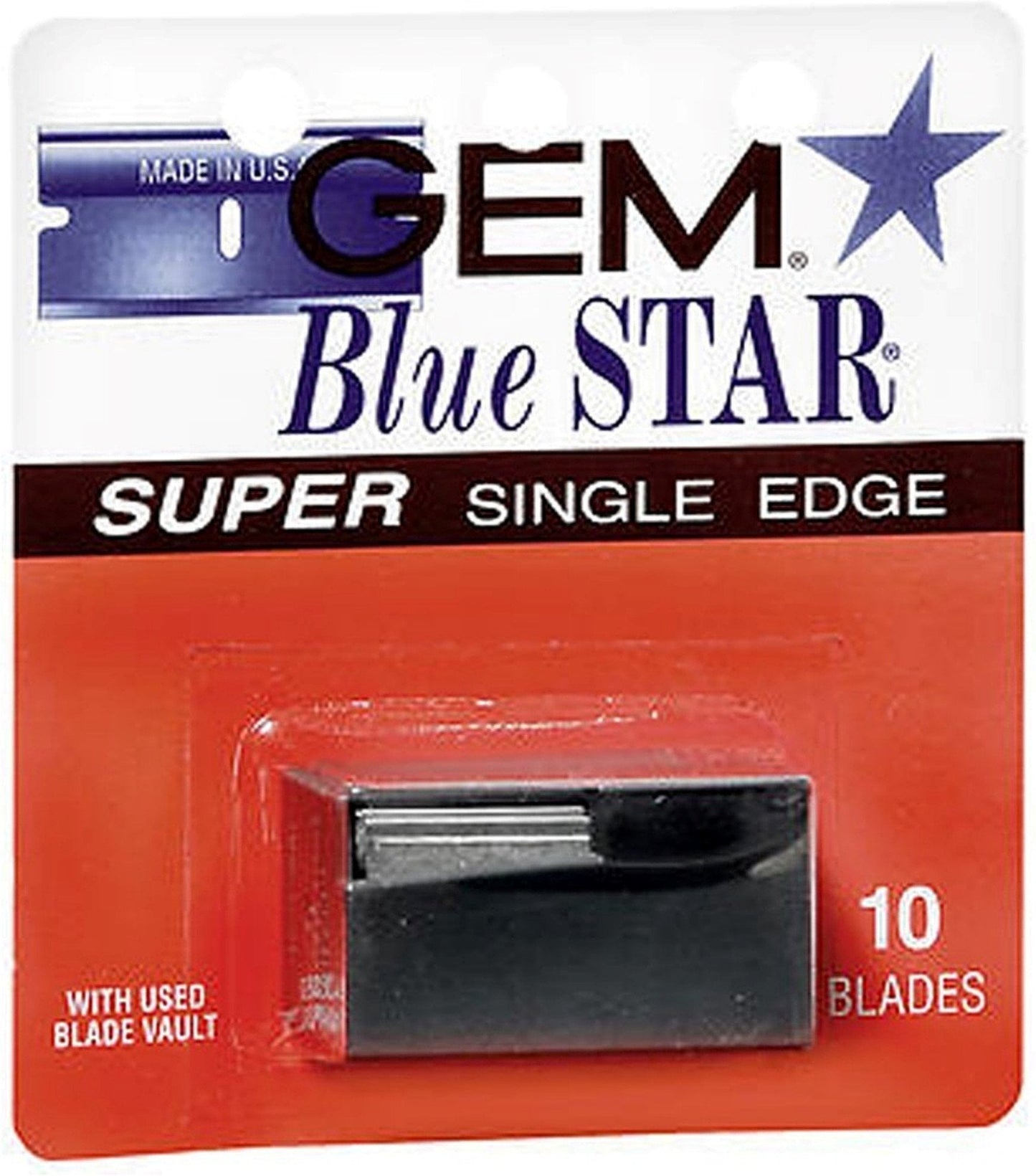 Gem Blue Star Super Single Edge Blades Beauty and Personal Care Gem Blue Star