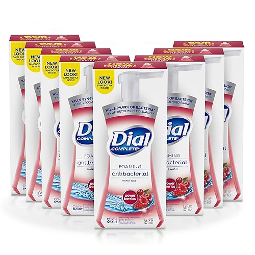 Dial Antibacterial Foaming Hand Wash, Power Berries, 7.5 Oz Pump Bottle, 8/carton Beauty & Personal Care Dial