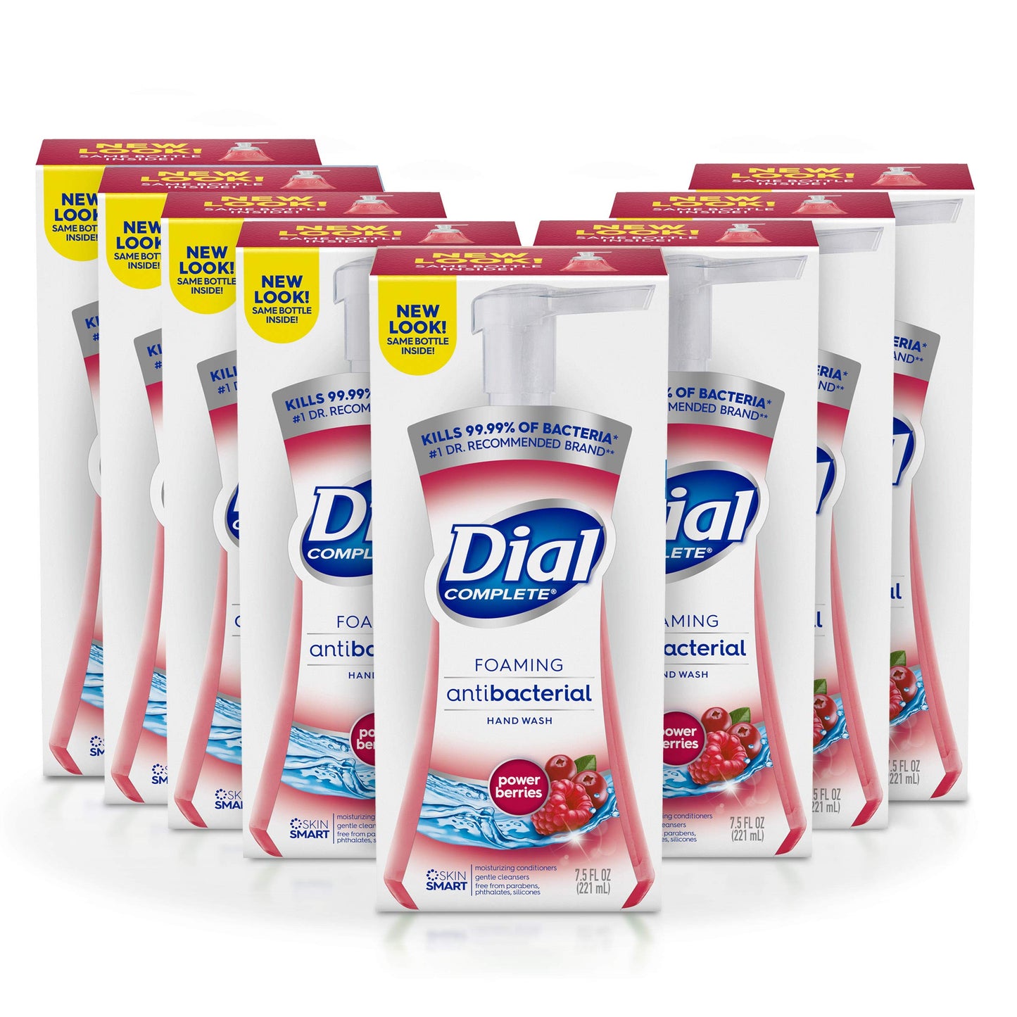 Dial Antibacterial Foaming Hand Wash, Power Berries, 7.5 Oz Pump Bottle, 8/carton Beauty & Personal Care Dial