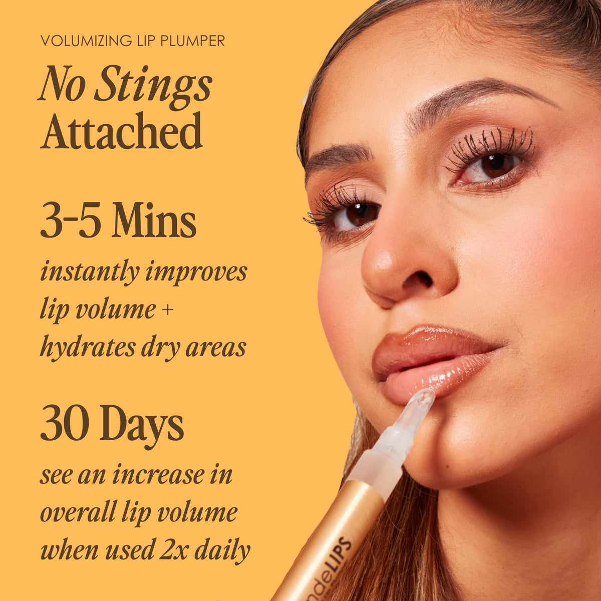 Grande Cosmetics GrandeLIPS Hydrating Lip Plumper - for Fuller-Looking, Hydrated Lips - Barely There (0.084 oz) Beauty & Personal Care Grande Cosmetics
