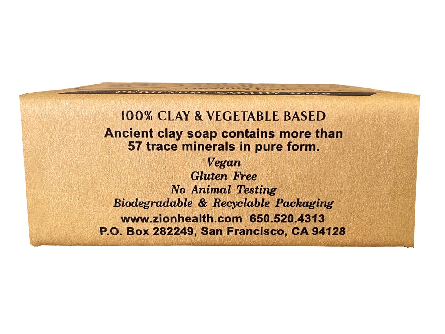 Zion Health Clay Soap Frankincense 6 oz Bar Soap Beauty & Personal Care Zion Health