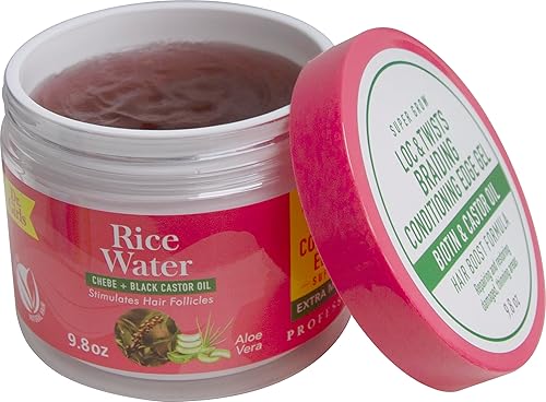 Dr Girls Locs & Twists Braiding Conditioning Edge Gel/Chebe and Black Castor Oil/ 9.8oz/ 48 Hours Hold Beauty & Personal Care Dr.Girls