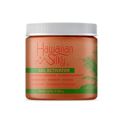Hawaiian Silky Texturizing Gel Activator, 16 fl oz - Natural Protein Extracts to Style & Moisturize Dry and Damaged Hair - for Color Treated Hair Beauty & Personal Care Hawaiian Silky