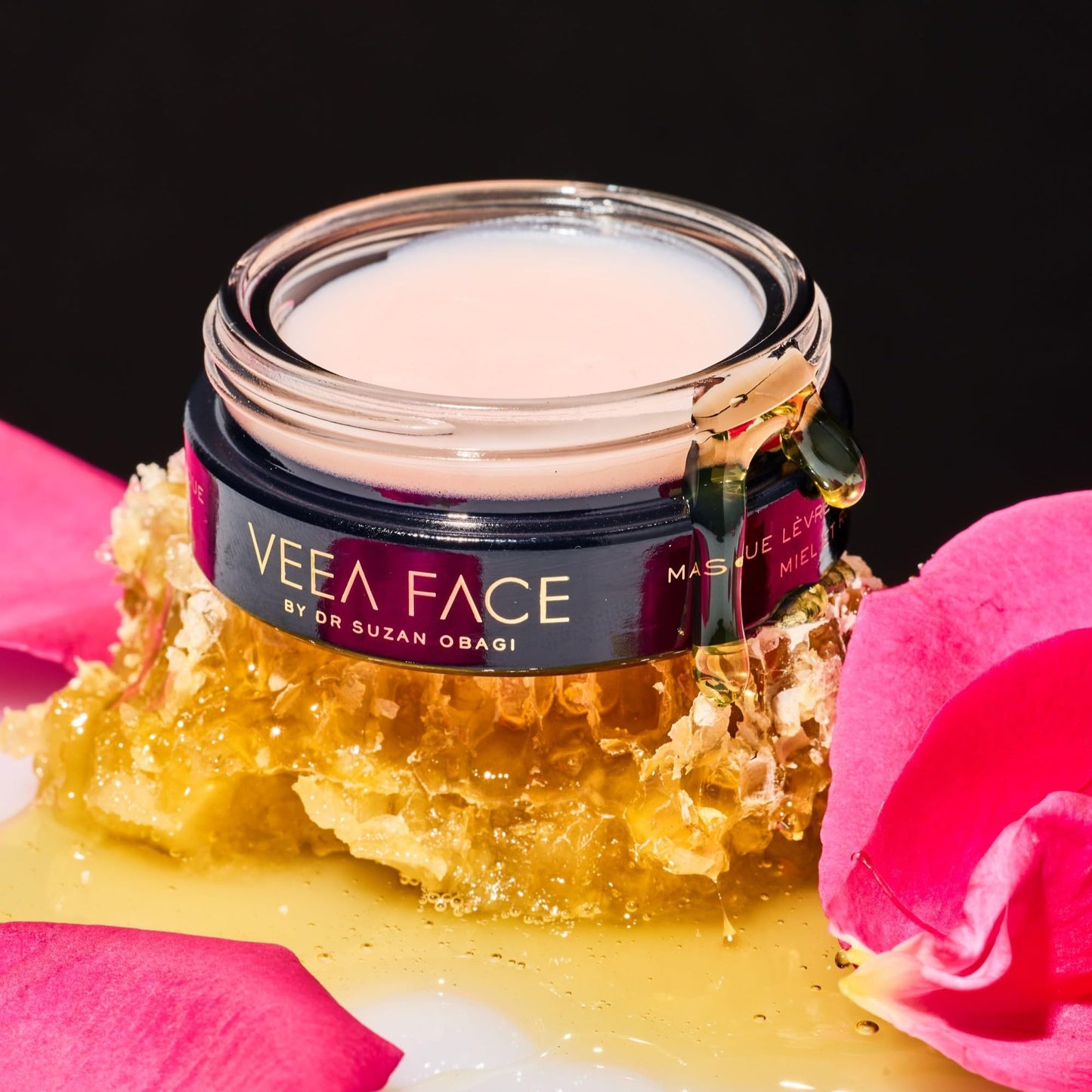 Veea Face by Dr. Suzan Obagi - Nourishing Lip Masque Honey Rose - Moisturizing, Hydrating, Long-Lasting - Soften, Rejuvenate + Boost Fullness (0.42 oz Beauty and Personal Care Veea Face
