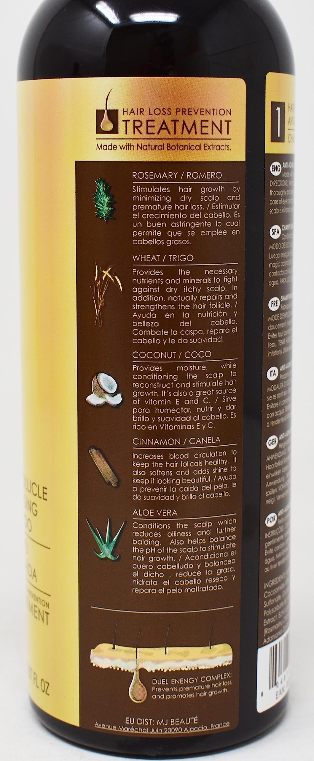 Dominican Magic Hair Follicle Anti-Aging Shampoo & Treatment 15.87oz Duo "Set" Beauty & Personal Care DOMINICAN MAGIC