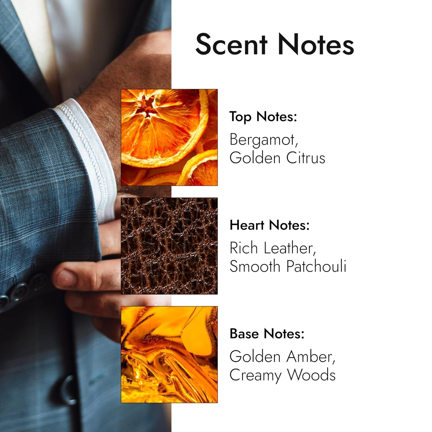 Modern Memory Millionaire Spirit Eau de Toilette for Men, 2.5 fl oz - Notes of Golden Citrus, Rich Leather & Amber Beauty & Personal Care Modern Memory