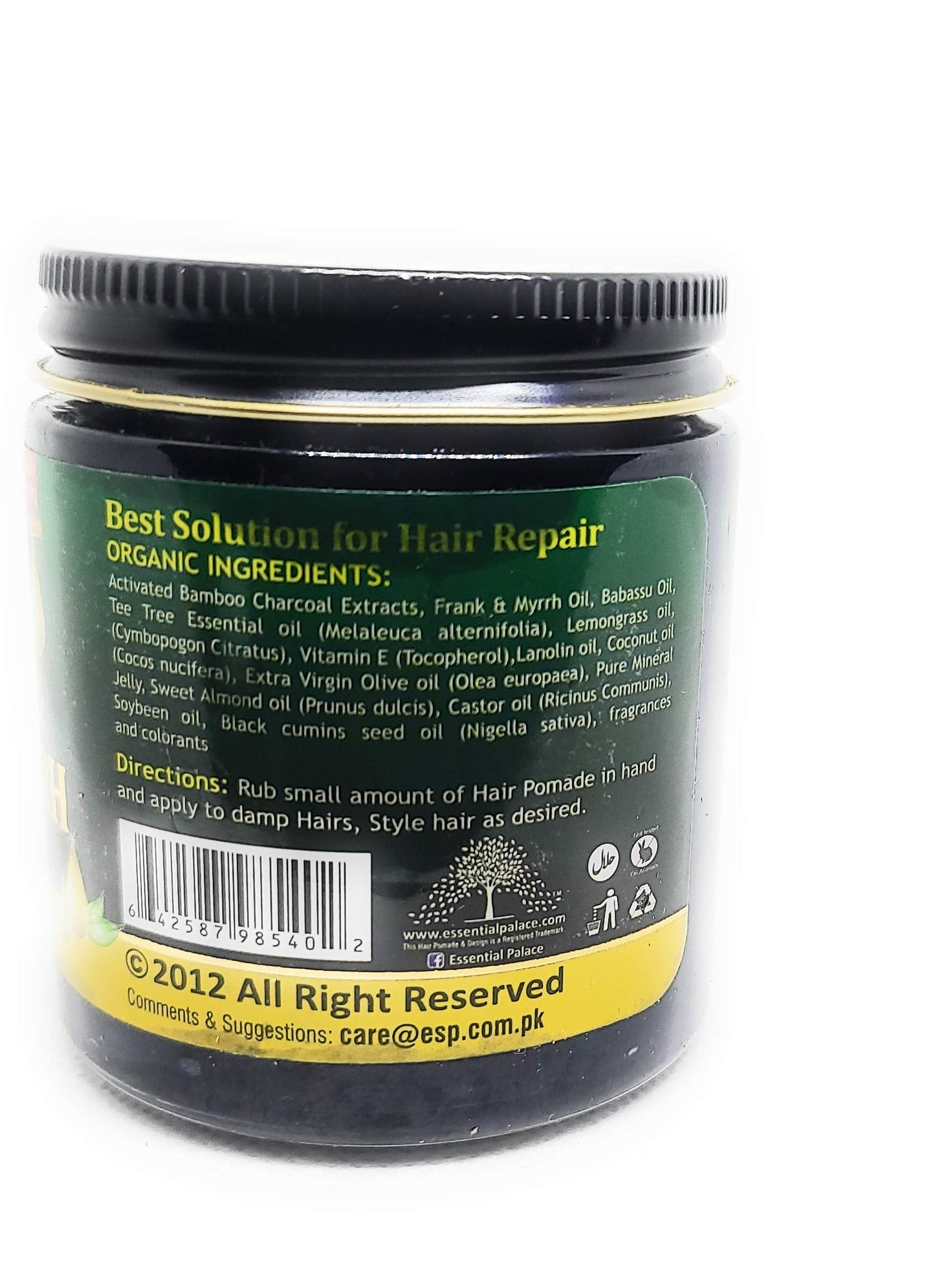 Organic Activated Charcoal & Frank & Myrrh with babassu pomade 4 onces pack of 1 Beauty & Personal Care Essential Palace