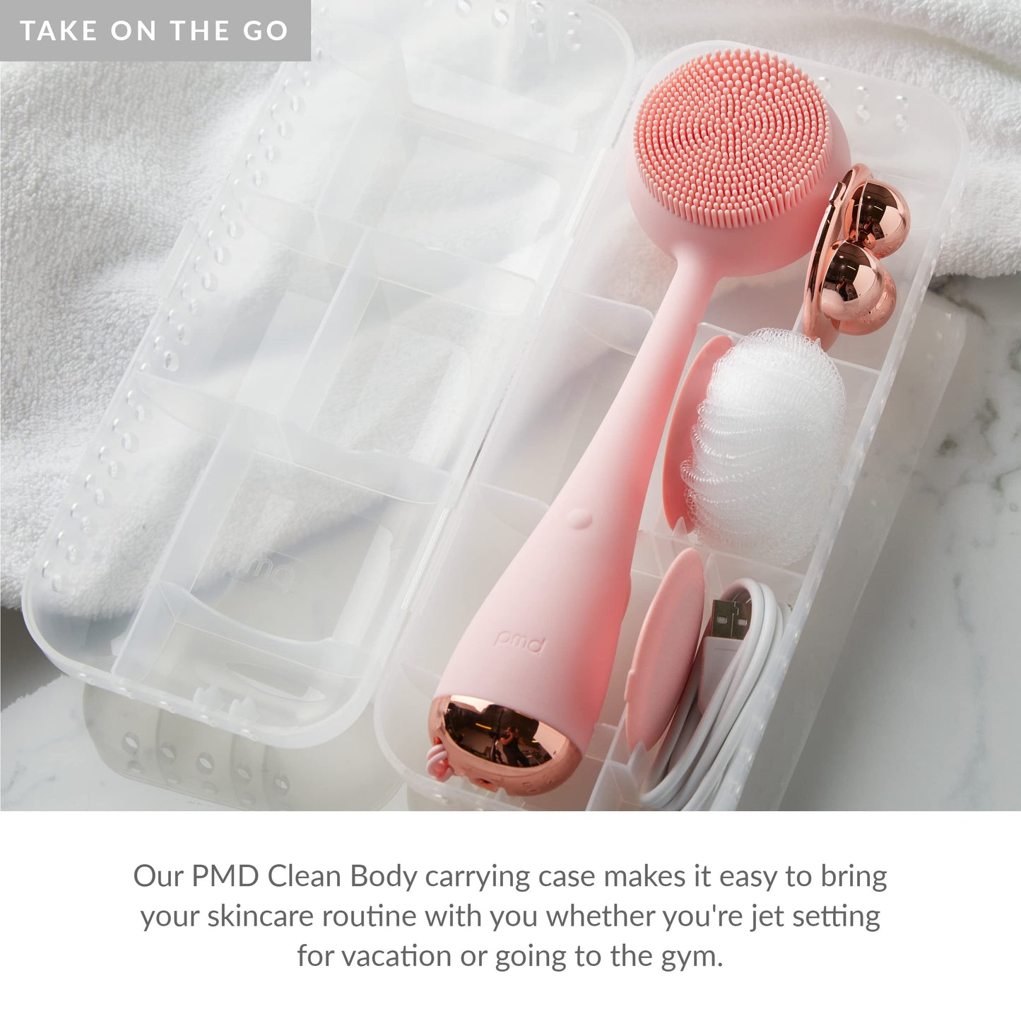 PMD Beauty Clean Body Travel Case,1 ct. Beauty & Personal Care PMD Beauty