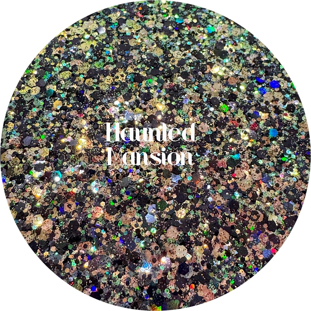 Black Polyester Glitter | Craft Glitter | Glitter for Arts & Crafts | Tumblers | Cosmetics | Nails | Epoxy Resin Art | Slime | DIY | Body Glitter | 1 Beauty & Personal Care Glitter Heart Co.