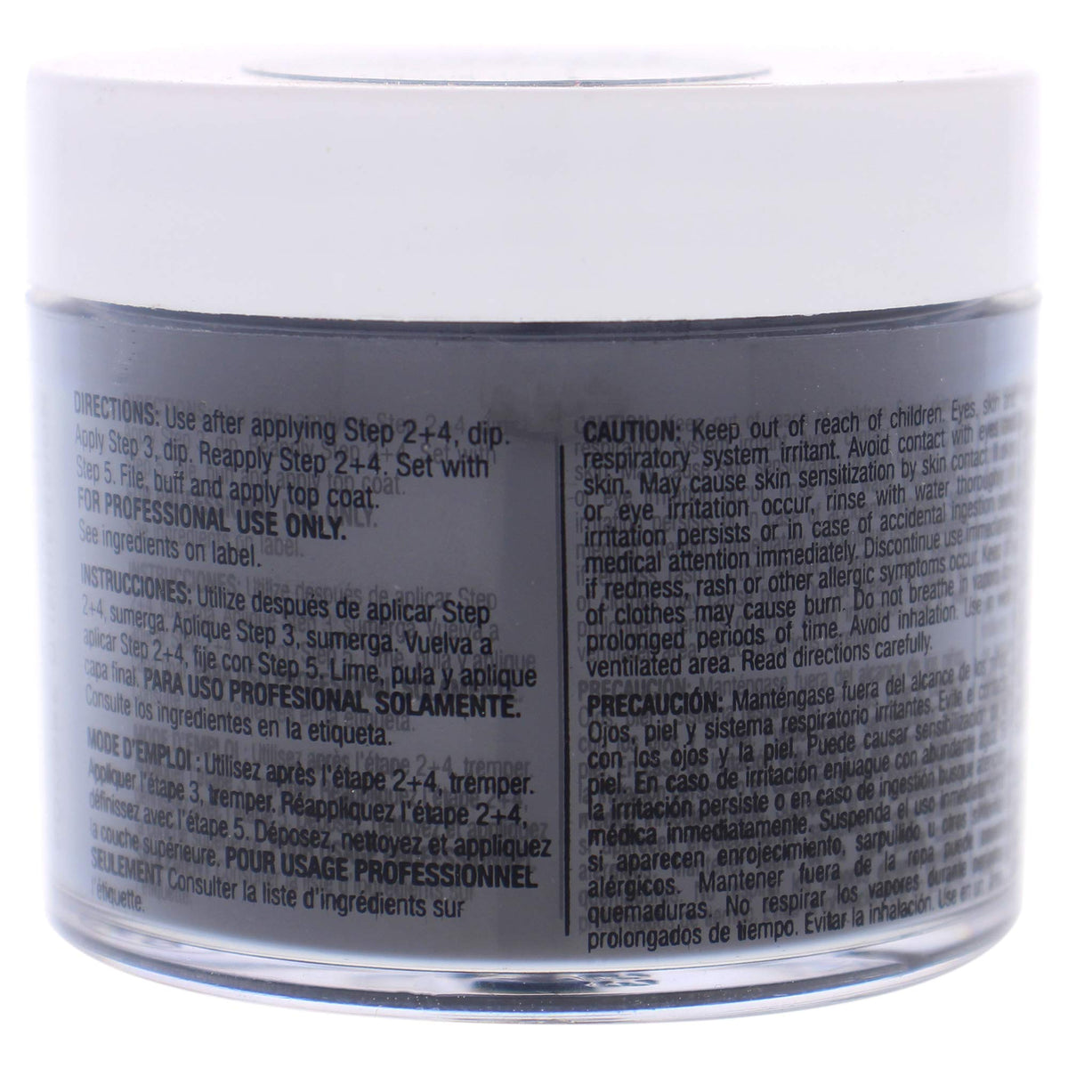 Cuccio Colour Powder Nail Polish, Midnight Black, 2 Ounce