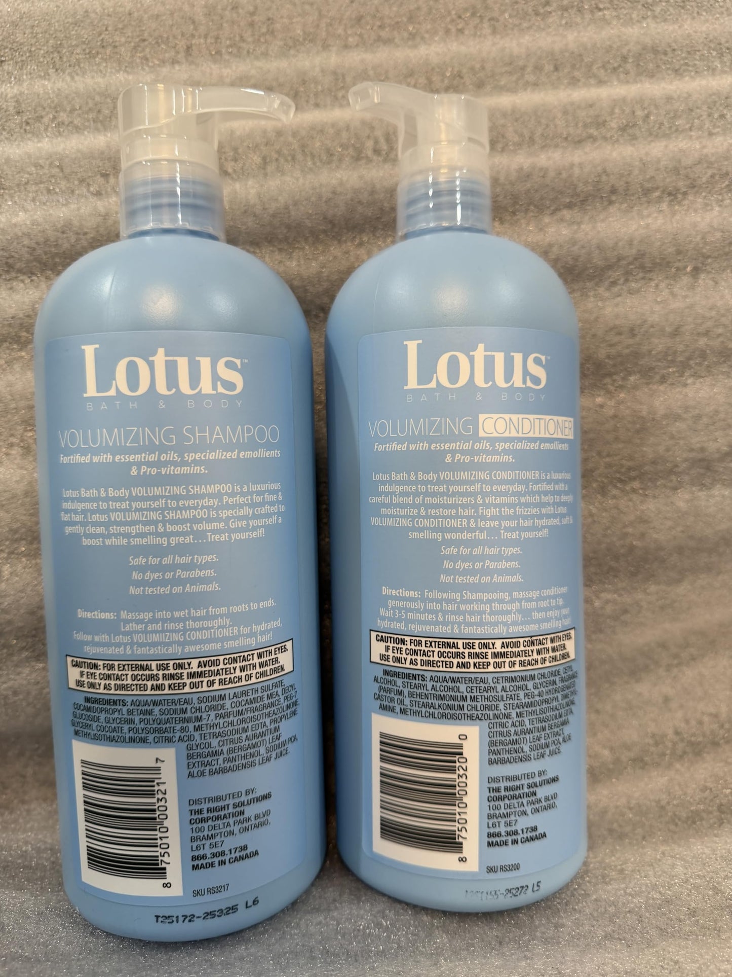 Lotus Bath & Body Volumizing Shampoo and Conditioner Set, 28 fl oz Each, 2 Piece Hair Care Collection Beauty & Personal Care Lotus Bath & Body